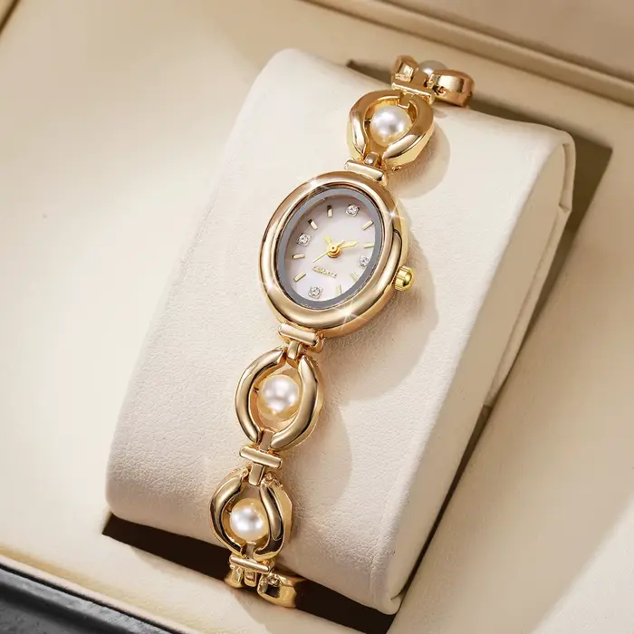 Femmes élégantes montres mode perles Bracelet dames Quartz montre-Bracelet Reloj Mujer filles horlog