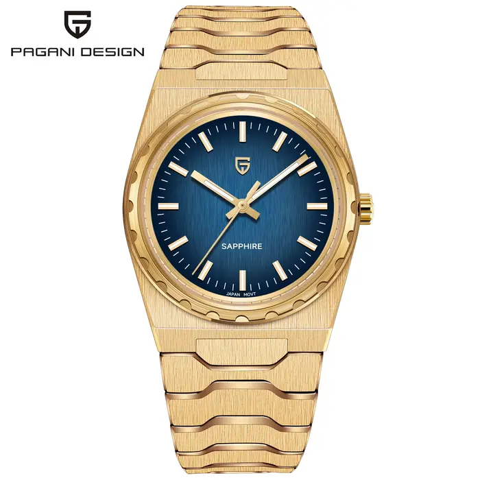 Montre de luxe Pagani Design 2026 pour homme, 37 mm, mouvement à quartz ultra-précis, verre saphir s
