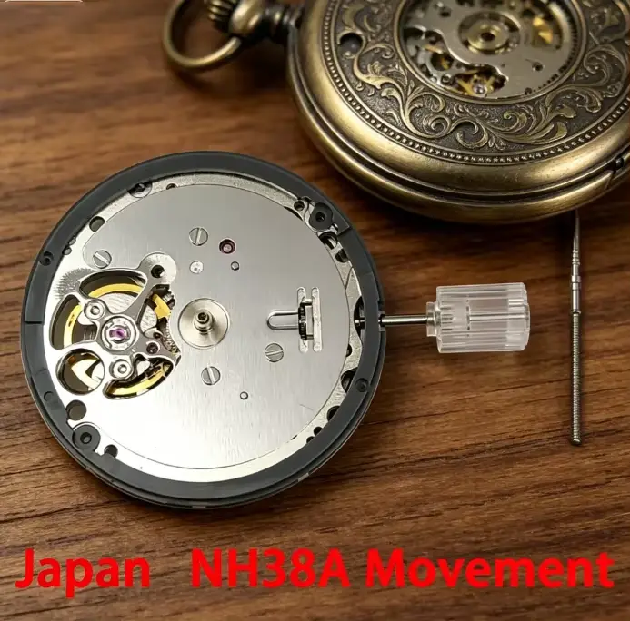 Mouvement NH38 Standard Série NH3 Pièces de mouvement de montre mécanique automatique Vingt-quatre r