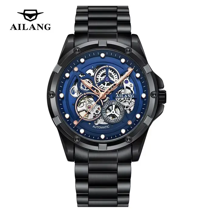 Montre homme Ailang entièrement automatique à mouvement mécanique