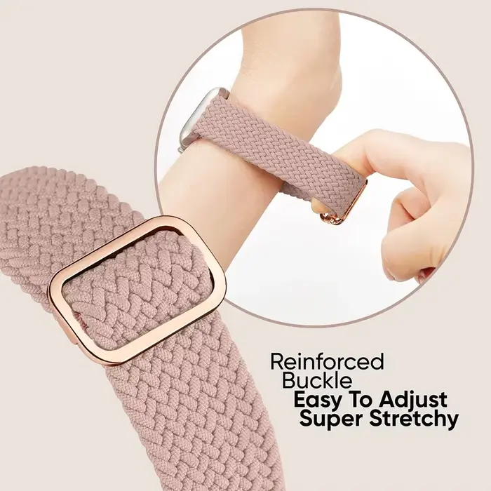 Boucle solo tressée pour bracelet de montre Apple 45mm 44mm 40mm 41mm 49mm
