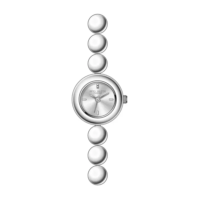 Montre de luxe pour femmes et jeunes filles, petite taille, en acier inoxydable doré, style bracelet