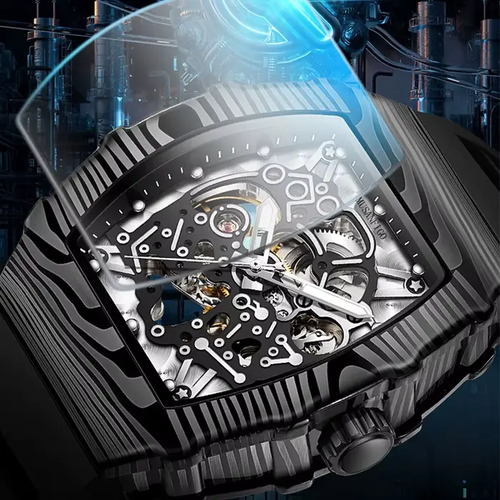 TING ANFIGO-Montre Mécanique Luxueuse Entièrement existent pour Homme