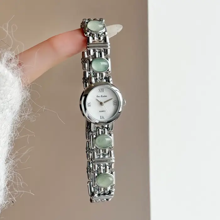 Montres de luxe légères pour femmes Aurora coquille naturelle Bracelet de haute qualité montre-Bracelet à Quartz chiffres romains cadran rond femme montre