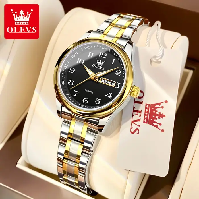 OLEVS 5567 montre pour femme marque de luxe originale en acier inoxydable