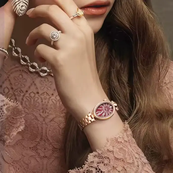 Montre à quartz élégante pour femmes Mark Fairwhale 3610, mode, étanche, bracelet en acier inoxydable, montres de luxe pour femme, reloj mujer
