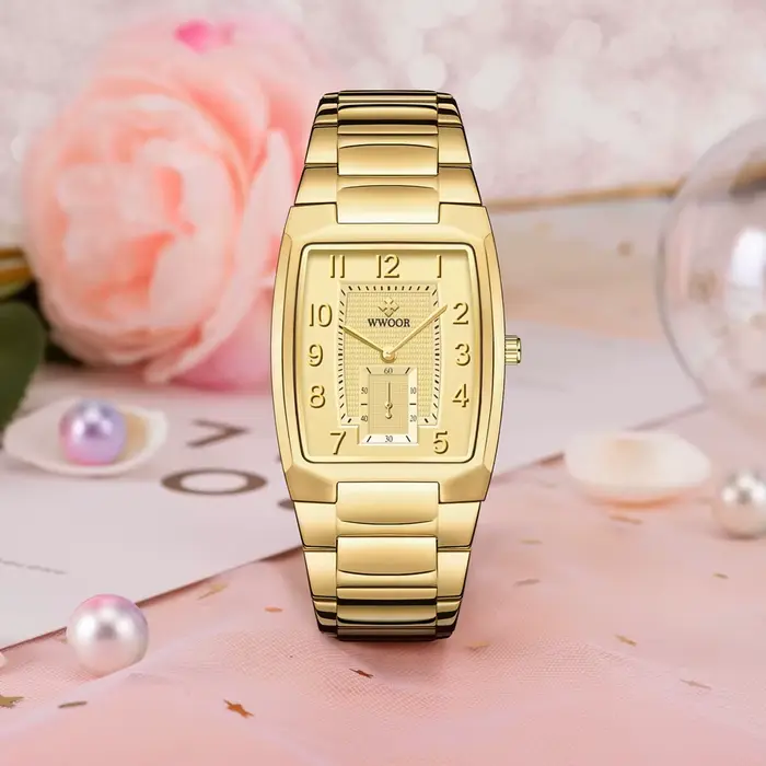WWOOR 2026 Nouvelles Montres Dorées pour Femmes
