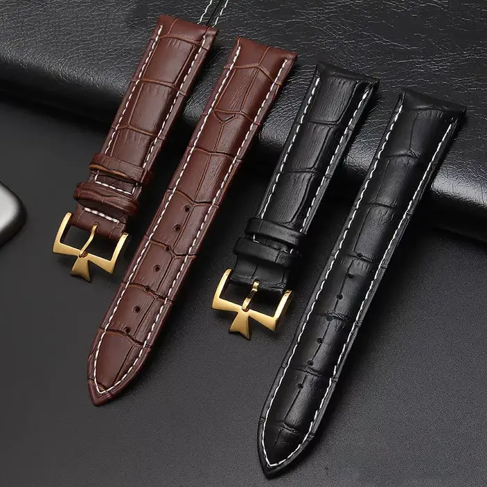 Pour Vacheron Constantin montre homme bracelet en cuir de vachette VC héritage art master série