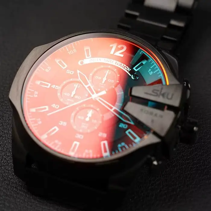 Montre SKU à quartz grande taille pour hommes avec chronographe et calendrier complet pour différentes occasions masculines