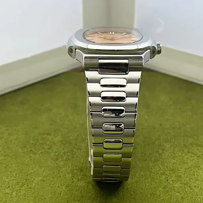 Montre mécanique automatique pour homme Miyota 8215 avec cadran blanc et date