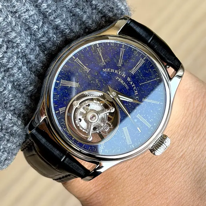 Merkur – montre Tourbillon 100% pour hommes