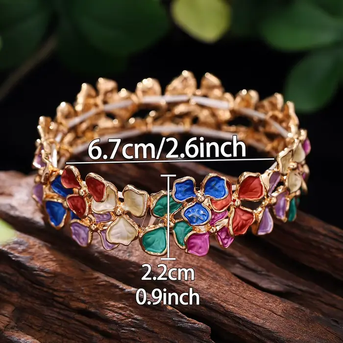 Bracelet en émail bohème pour femme