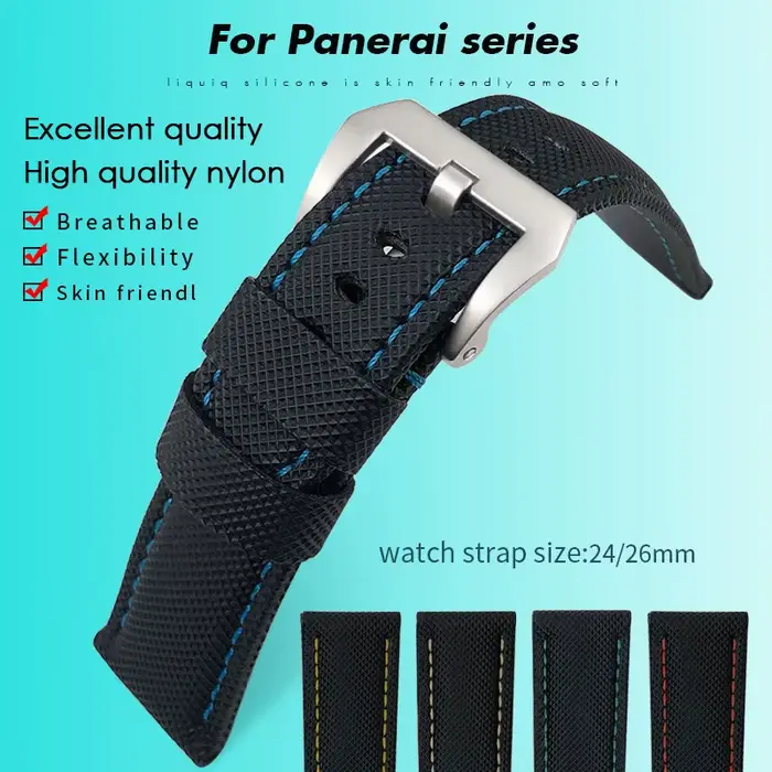 Bracelet de montre en nylon adapté pour Panerai
