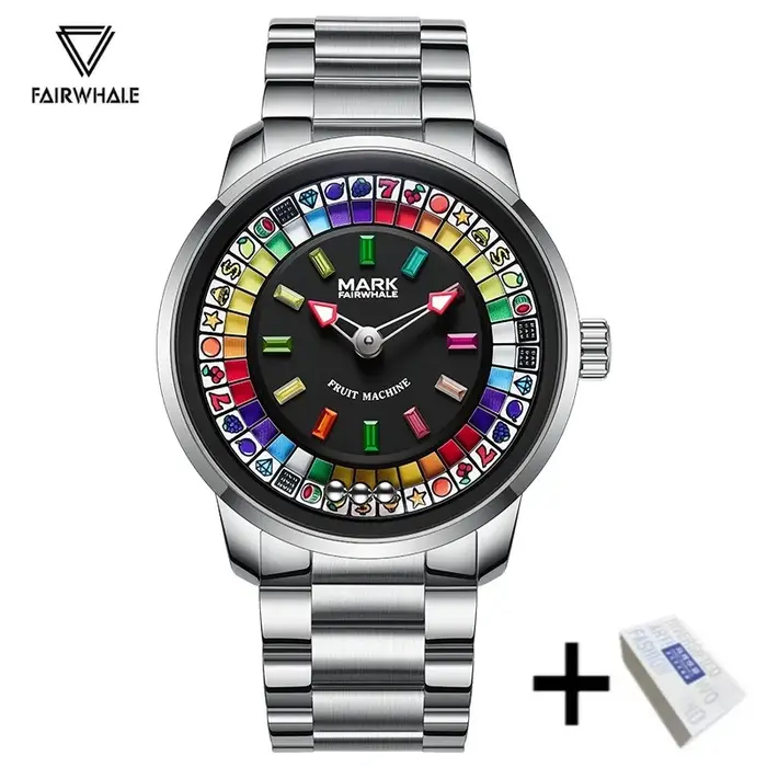 Montre pour homme Mark Fairwhale Brand 5086, nouvelle montre à cadran rotatif, montre de luxe étanche à quartz, montres de mode pour homme, Reloj