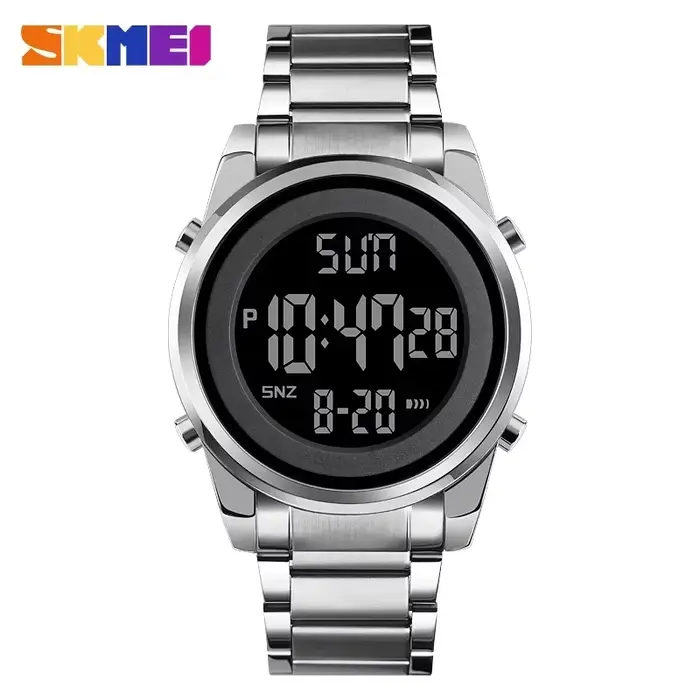 SKMEI 1611 Chrono compte à rebours alarme heure pour hommes reloj hombre numérique 2 temps hommes mo