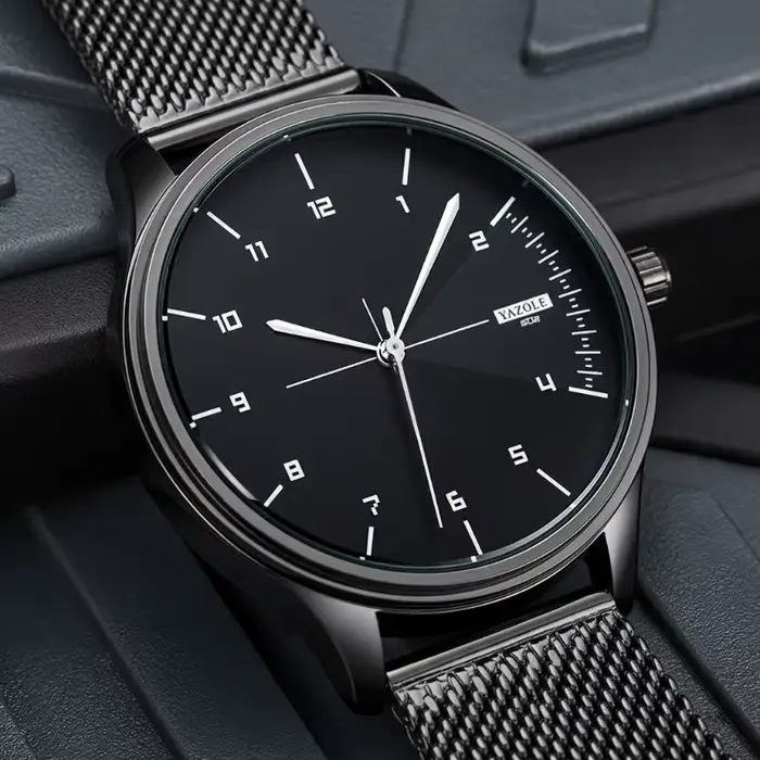 Top marque hommes montre Simple analogique Quartz montres pour homme métal maille ceinture mode affaires mâle horloge cadeau reloj hombre