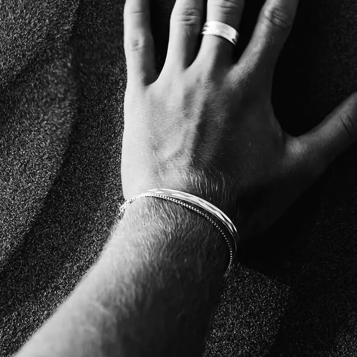 Bracelet pour homme EManco en acier inoxydable poli