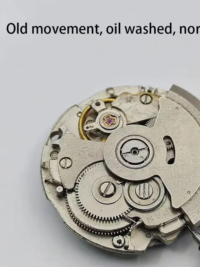 Accessoire de montre 7009 ancien mouvement, lavé à l'huile, 70% neuf pour un usage normal,