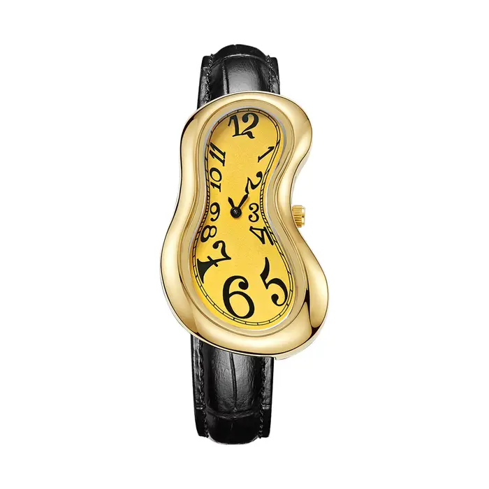 Montre à quartz pour femme, montre créative de forme irrégulière, au design rétro Y2K, mouvement à q
