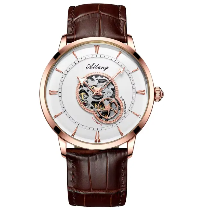 Montre homme AILANG, mode business, étanche, lumineuse, tourbillon creux, automatique, mécanique, br