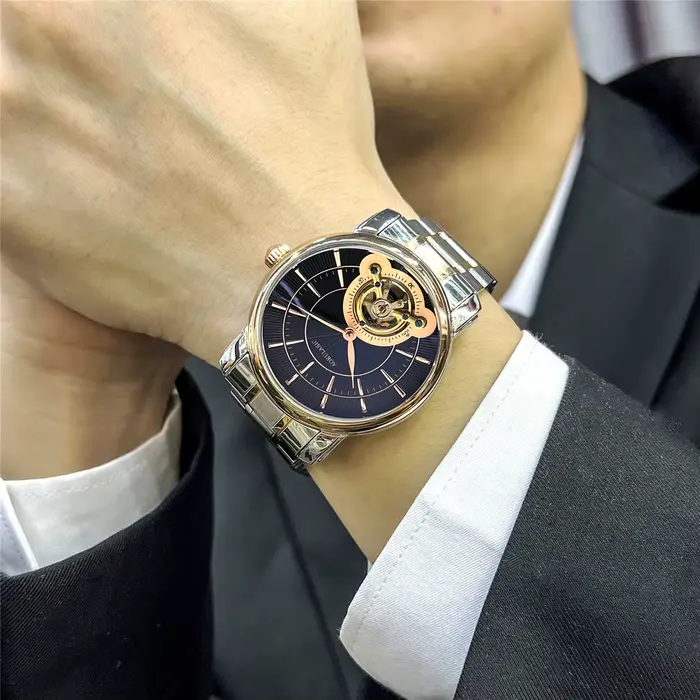 Montre mécanique automatique étanche pour homme
