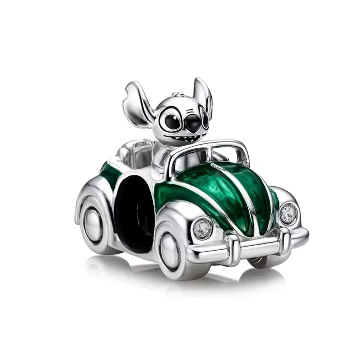 Breloques en argent sterling 925, série Transport, perles pendentifs compatibles avec bracelets et c