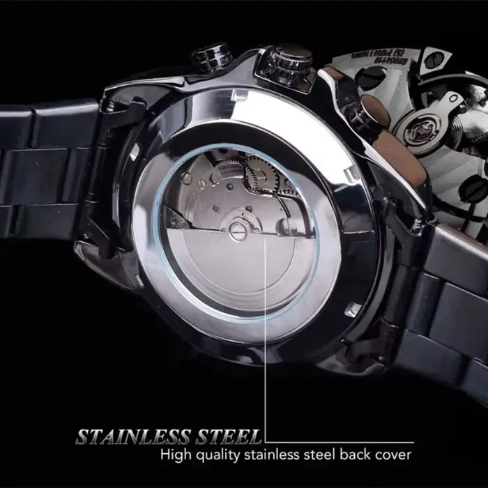 Montre mécanique automatique pour homme – Design squelette élégant