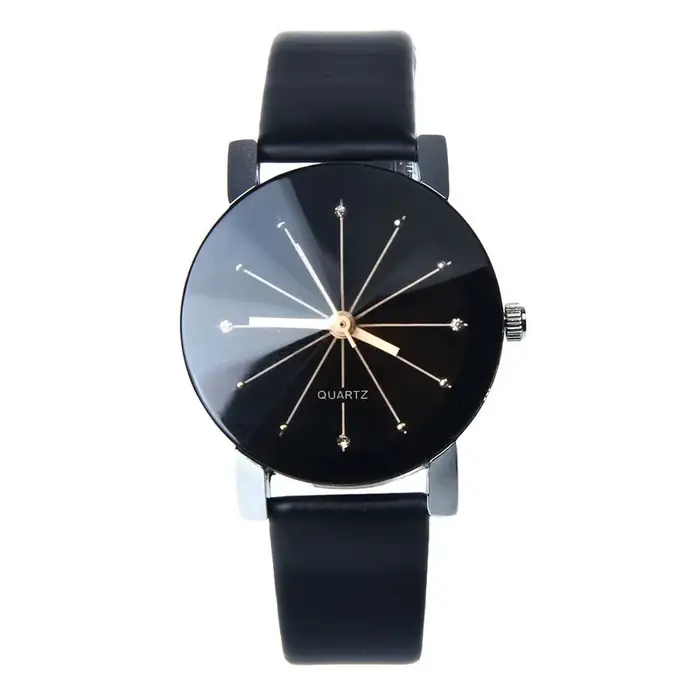 Couple amoureux montres Quartz cadran horloge en cuir PU montre-bracelet Relojes montre femmes hommes mode luxe Relogio Feminino Saat