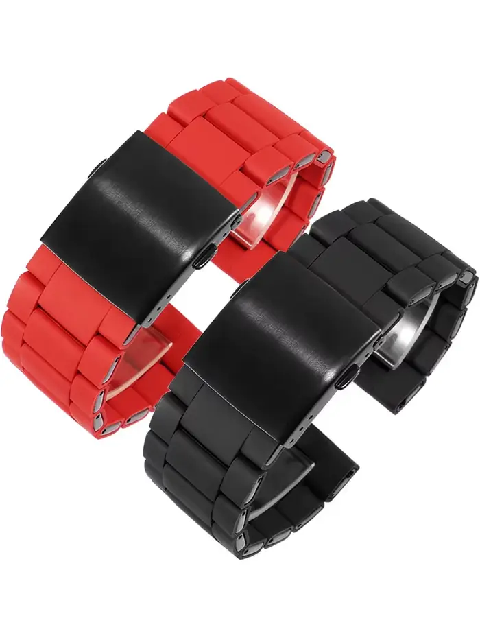 Silicone pour montre en acier recouvert de plastique Diesel DZ7370DZ7396 avec bracelet