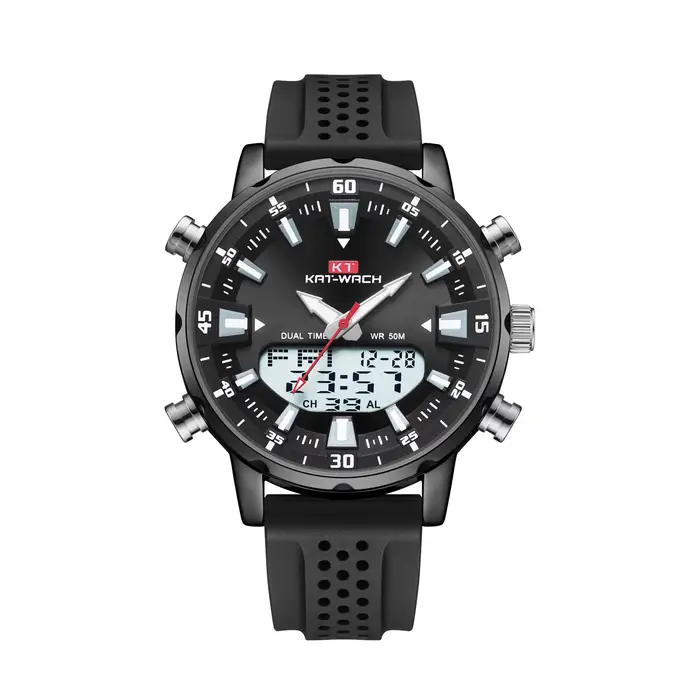 Kat-Wach-Montre à quartz étanche pour homme
