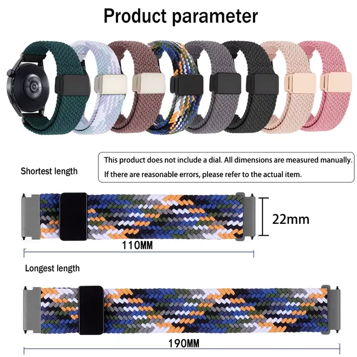 Bracelet Velcro tressé Coros pour homme et femme avec parachute buckle pour montres Coros Apex et Pace polyvalent et élégant pour toutes les occasions