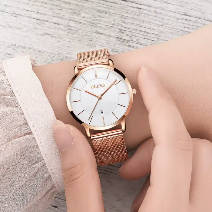 OLEVS – montre de luxe à Quartz pour femmes