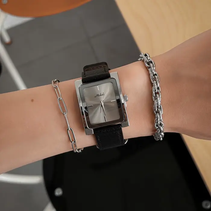 Montre à Quartz en cuir pour femmes