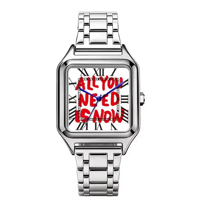 Montre à quartz FK 9-5 pour homme, montre de mode en acier inoxydable, cadran carré, étanche, montre