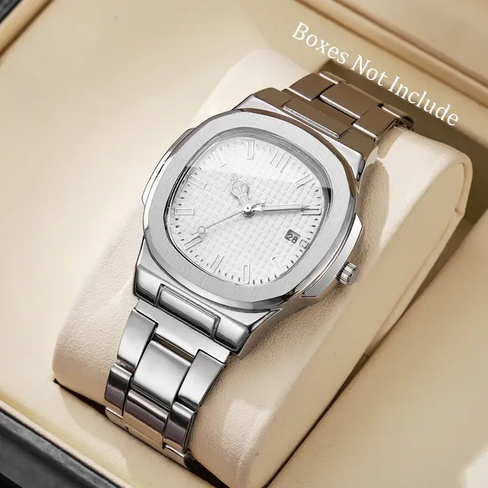 Montres d'affaires carrées de luxe pour hommes
