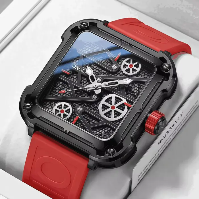 Montre mécanique automatique ONOLA pour homme style vintage luxe modules en or résistant à l'eau occasions spéciales