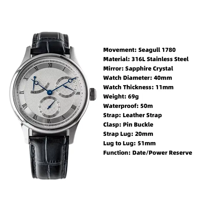 Tianjin-Montre-Bracelet Mécanique existent pour Homme