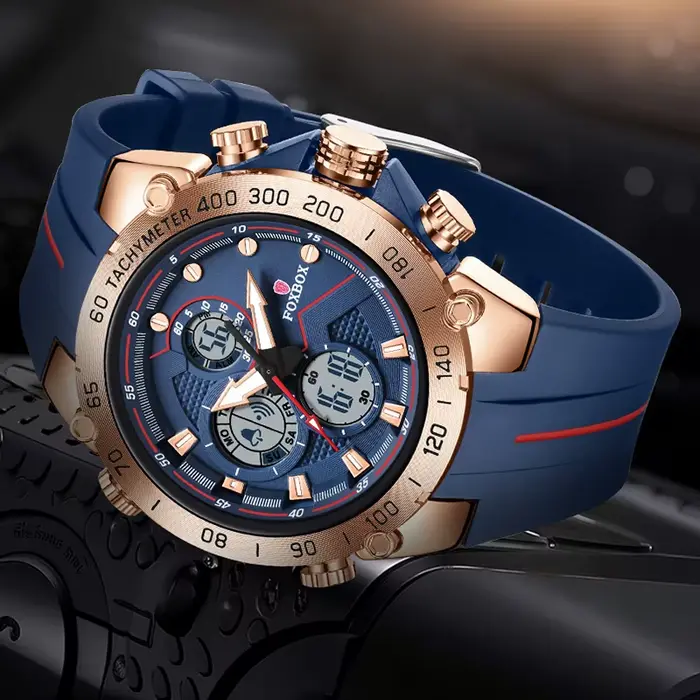 FOXBOX Nouvelle montre de luxe pour homme