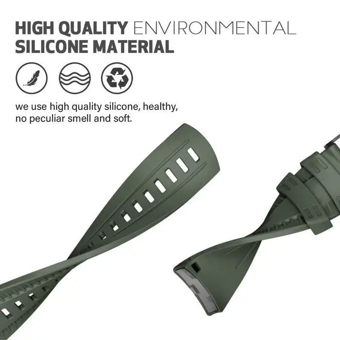 Bracelet de Montre en Silicone Souple pour SUUNTO 9 Baro, 24mm, Accessoire de dehors en Plein Air