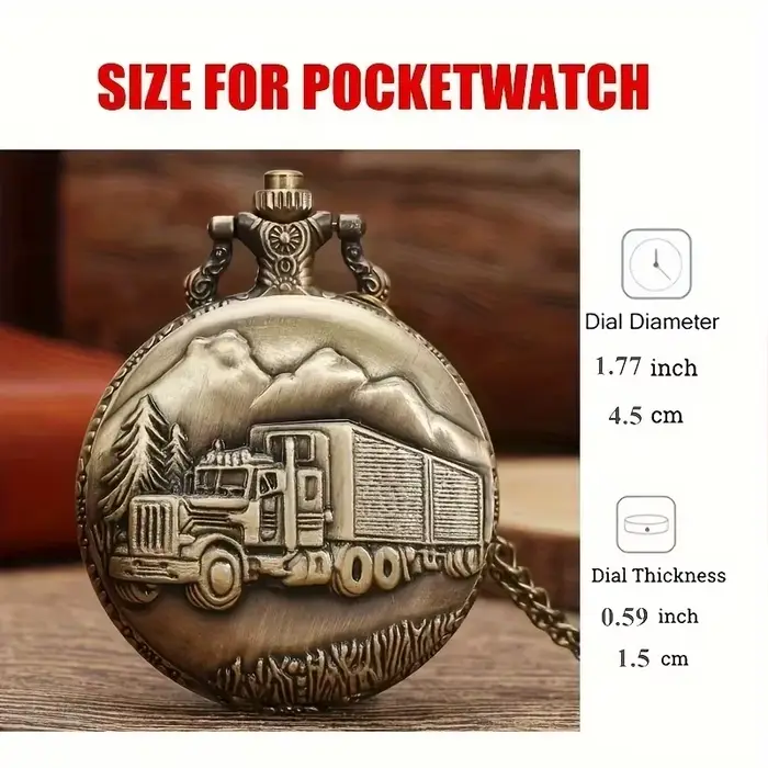 Montre de poche RUNERR en alliage avec design nostalgique vintage pour adolescents et occasions spéciales