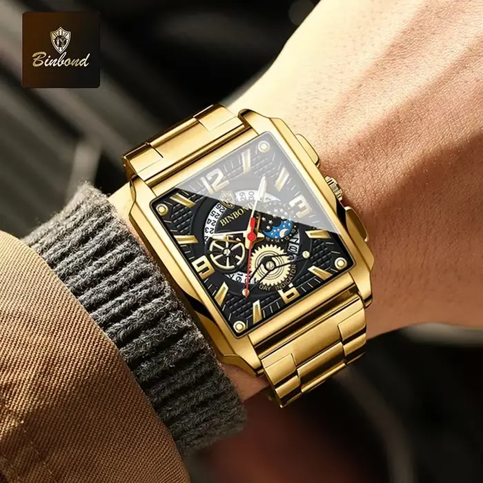 BINBOND montre pour hommes classique