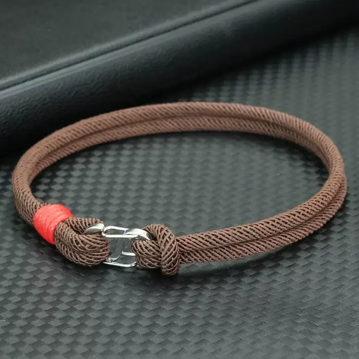 Bracelets simples pour hommes tissés à la main détachables 7 couleurs