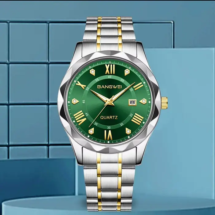 Montre de luxe LIGE BangWei, montre-bracelet à quartz pour homme, style business décontracté, bracelet en acier inoxydable, étanche, date automatique, Reloj Hombre + boîte