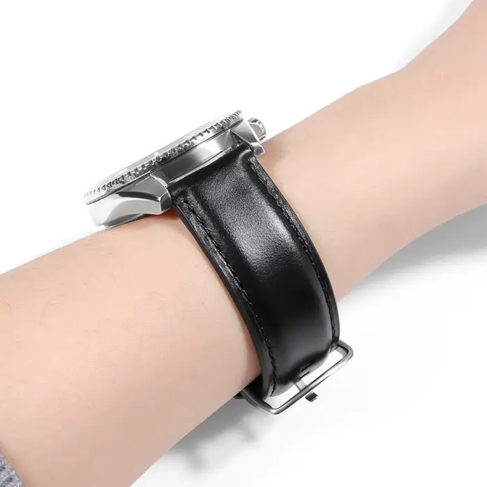 Bracelet de montre Vintage à dégagement rapide en cuir de vache