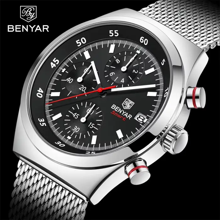 BENYAR nouveaux hommes montre 42mm