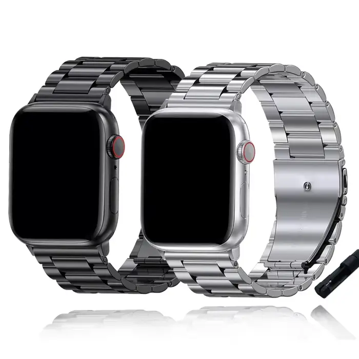 Bracelet pour Bracelet de montre Apple 44mm 40mm 45mm 41mm Ultra 2 49mm 42mm 46mm Bracelet de montre en acier série Iwatch 7 8 9 10 Se 3 4 5 6