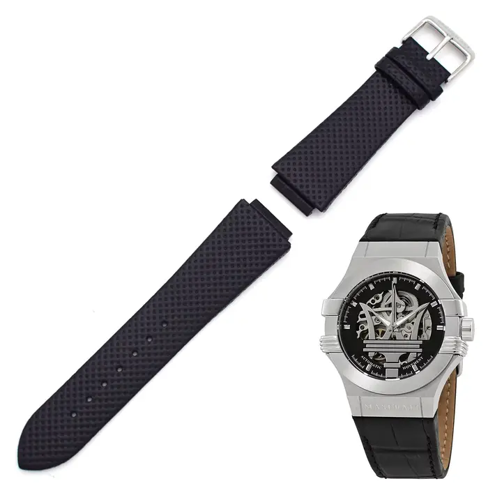 THEAGE 24MM bracelet de montre en cuir véritable remplacement pour montres pour hommes MASERATI R 8821108025 R R
