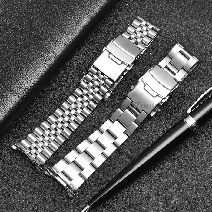 Bracelet de luxe en acier inoxydable massif pour homme