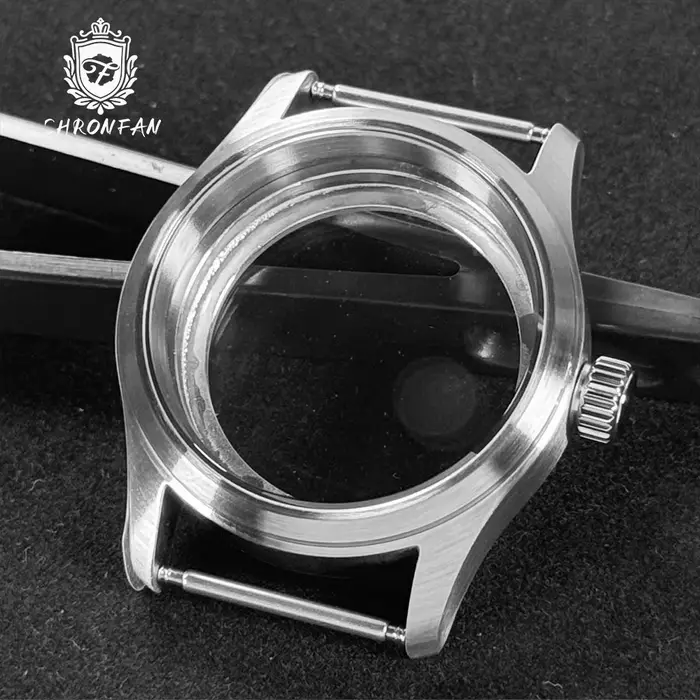 CHRONFAN pilote petit Prince 36/39mm verre arqué boîtier en acier inoxydable brossé verre saphir 20A