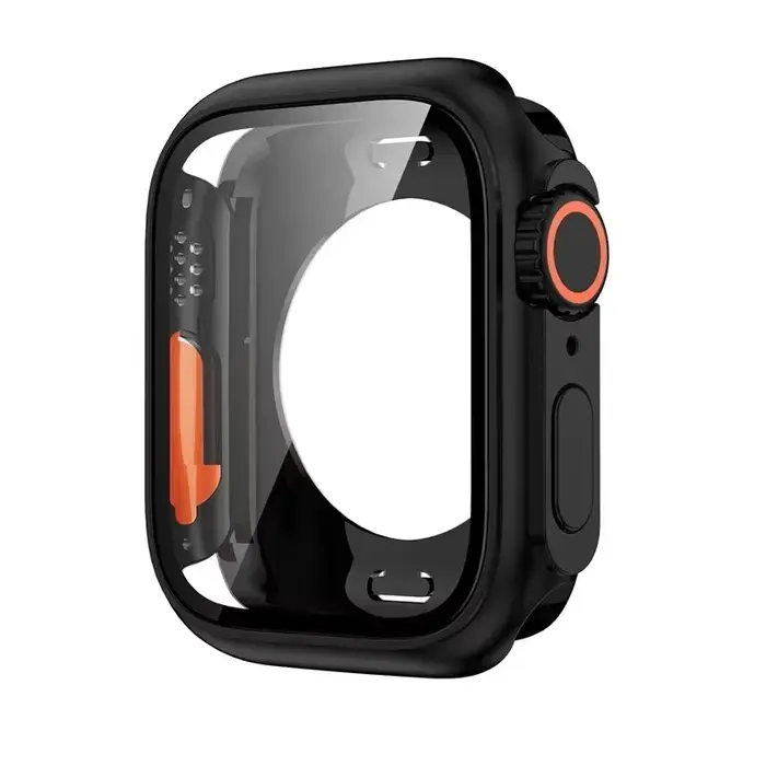 Verre trempé + couvercle pour boîtier de montre Apple 46mm 42mm 45mm 44mm 41mm 40mm protecteur de pare-chocs d'écran